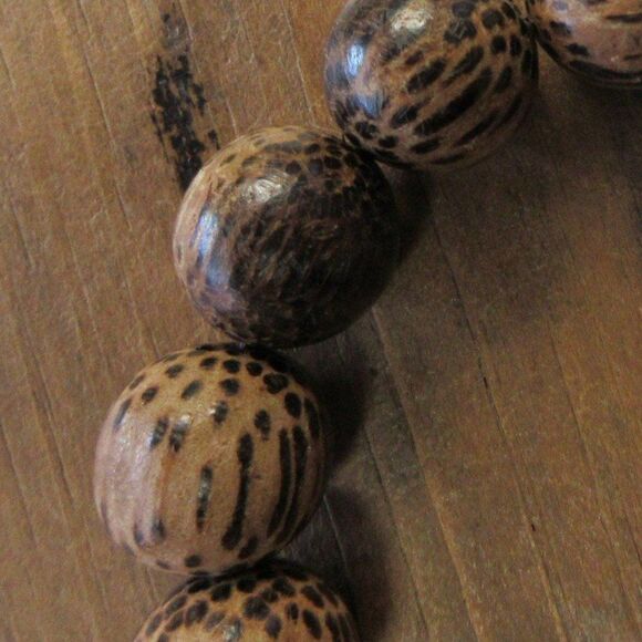 MERRISOTA JEWELRY Coconut Palm Tree Wood Stretch Bracelet Womens Size 7 Inch NEW - Picture 2 of 7